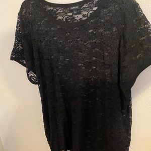 Black lace shirt